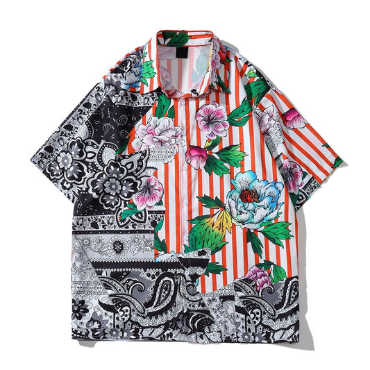 "Light Weight" Unisex Men Women Streetwear Graphic Button Shirt - Street King Apparel