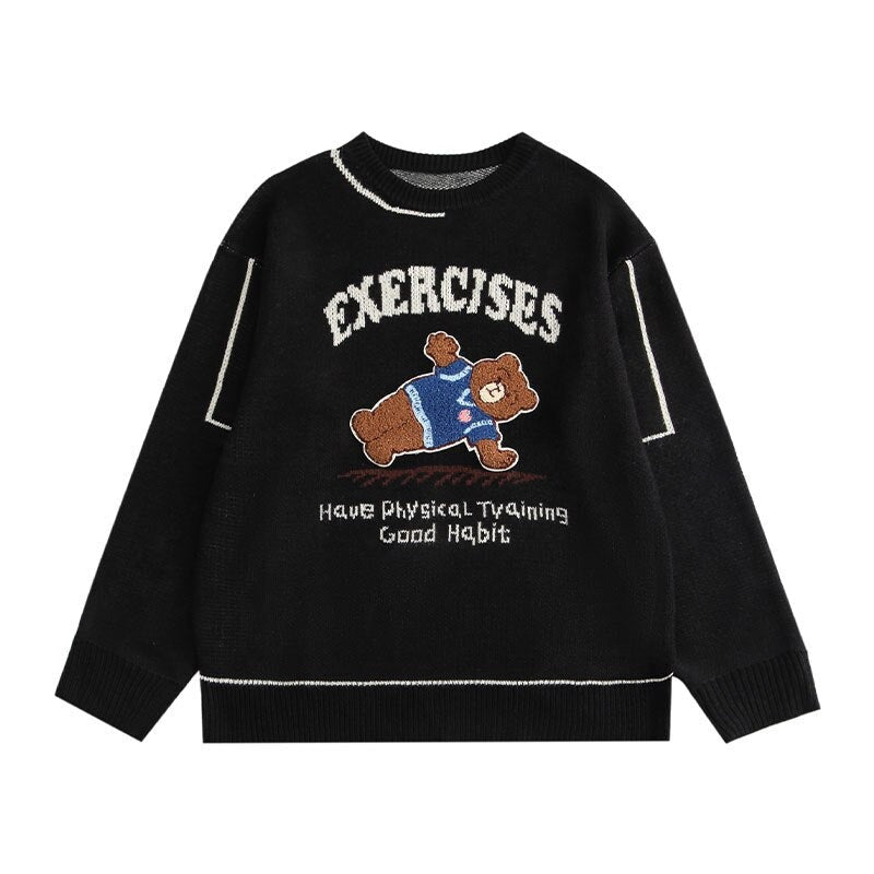 Street King Apparel "Big Exercises" Unisex Men Women Streetwear Graphic Sweater - Street King Apparel