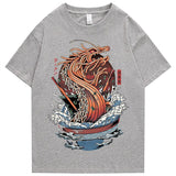 "Kraken" Men Women Streetwear Unisex Graphic T-Shirt - Street King Apparel