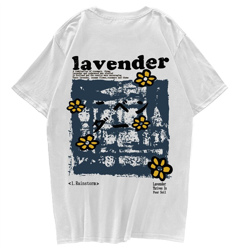 "Lavender” Men Women Streetwear Unisex Graphic T-Shirt - Street King Apparel