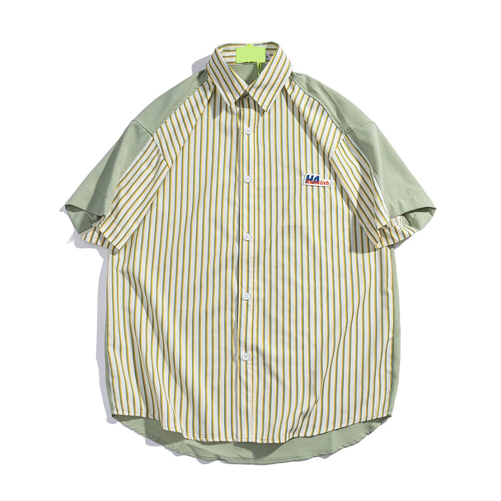 "Preppy" Unisex Men Women Streetwear Graphic Button Shirt - Street King Apparel