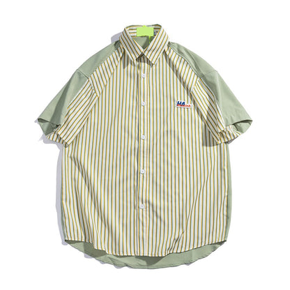 "Preppy" Unisex Men Women Streetwear Graphic Button Shirt - Street King Apparel