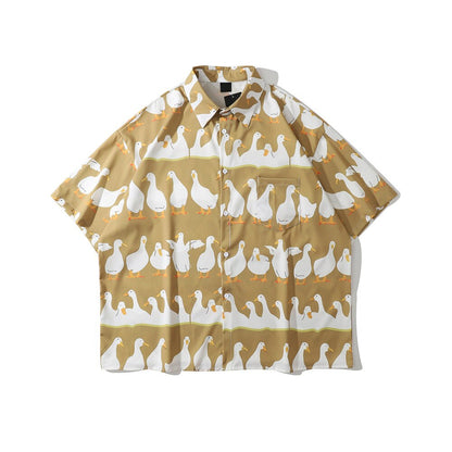 "Family Love" Unisex Men Women Streetwear Button Shirt - Street King Apparel