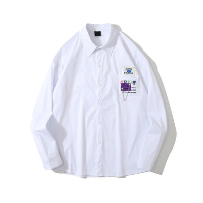 "Studio Executive" Unisex Men Women Streetwear Button Up Shirt - Street King Apparel