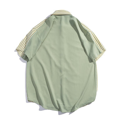 "Preppy" Unisex Men Women Streetwear Graphic Button Shirt - Street King Apparel