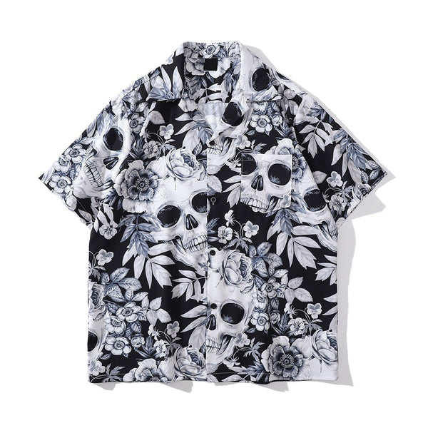 "Summer Delight" Unisex Men Women Streetwear Button Shirt - Street King Apparel