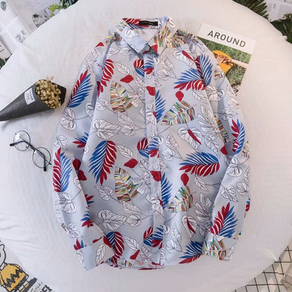 "Hono" Unisex Men Women Streetwear Graphic Button Up Shirt - Street King Apparel