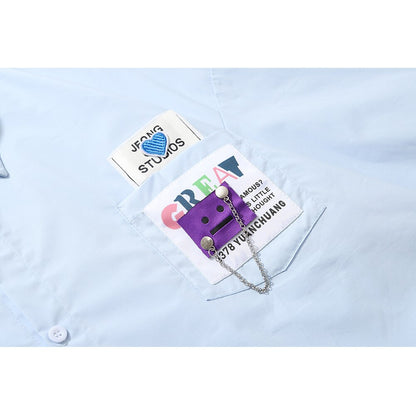 "Studio Executive" Unisex Men Women Streetwear Button Up Shirt - Street King Apparel
