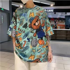 Street King Apparel "Cartoon Bear" Unisex Men Women Streetwear Graphic T-Shirt - Street King Apparel