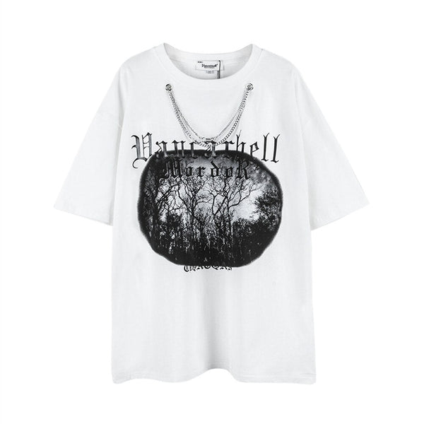 "White Forrest" Unisex Men Women Streetwear Graphic T-Shirt - Street King Apparel