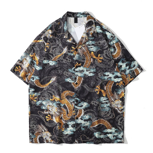 "Tiger King" Unisex Men Women Streetwear Button Shirt - Street King Apparel
