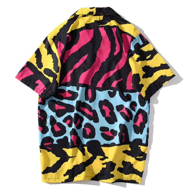 "Tropical Weather" Unisex Men Women Streetwear Button Shirt - Street King Apparel