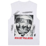 "Night Walker" Unisex Men Women Streetwear Graphic Tank Top - Street King Apparel