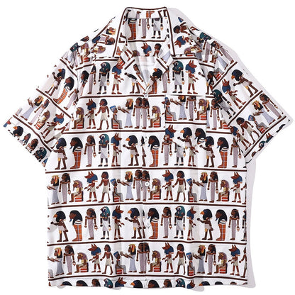 "Walk Way" Unisex Men Women Streetwear Graphic Button Shirt - Street King Apparel