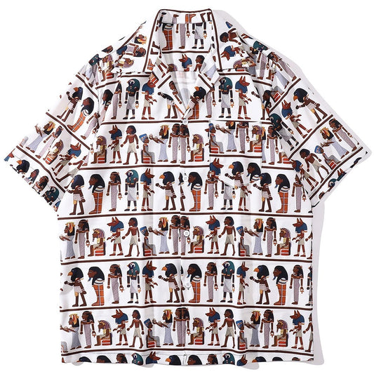 "Walk Way" Unisex Men Women Streetwear Graphic Button Shirt - Street King Apparel