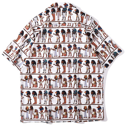 "Walk Way" Unisex Men Women Streetwear Graphic Button Shirt - Street King Apparel
