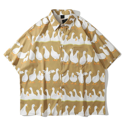 "Family Love" Unisex Men Women Streetwear Button Shirt - Street King Apparel