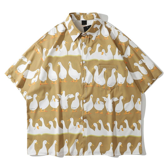 "Family Love" Unisex Men Women Streetwear Button Shirt - Street King Apparel