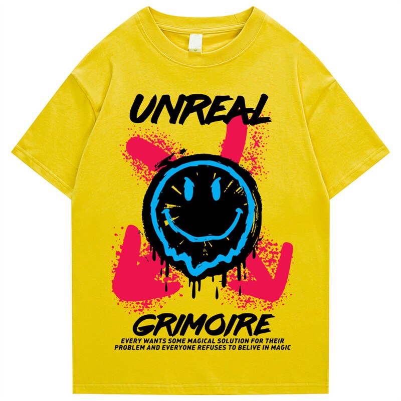 "Unreal" Men Women Streetwear Unisex Graphic T-Shirt - Street King Apparel