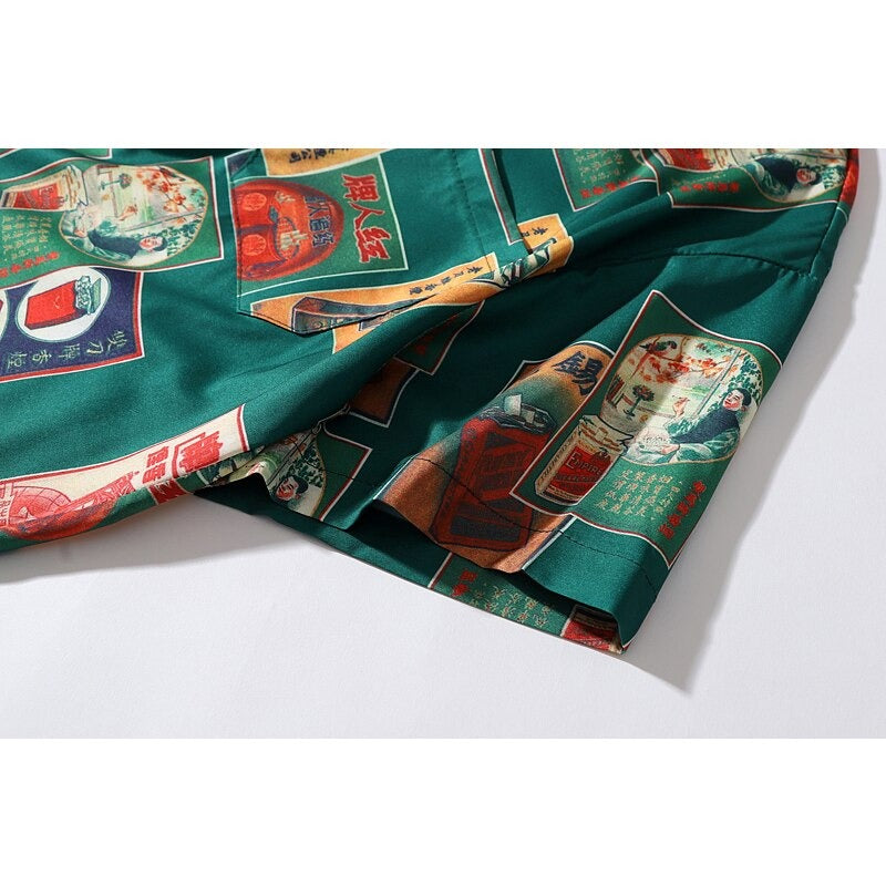 "Retro Case" Unisex Men Women Streetwear Button Shirt - Street King Apparel