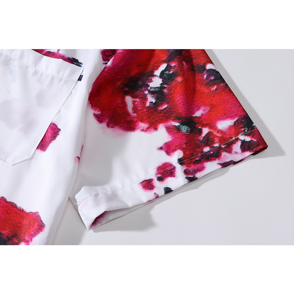 "Red Rose" Unisex Men Women Streetwear Graphic Shirt - Street King Apparel