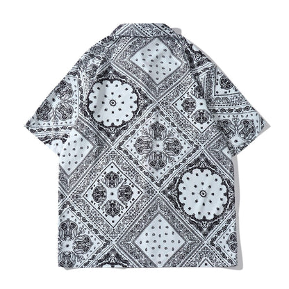 "Light House" Unisex Men Women Streetwear Graphic Button Shirt - Street King Apparel