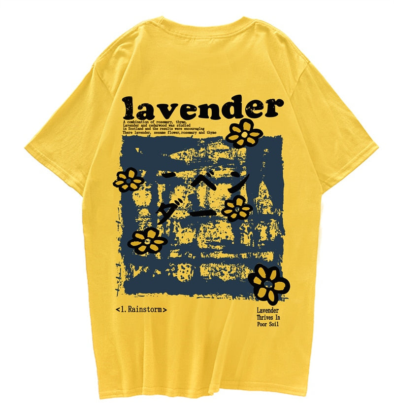 "Lavender” Men Women Streetwear Unisex Graphic T-Shirt - Street King Apparel