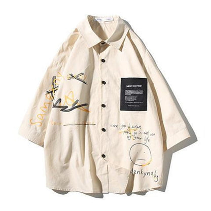 "High Table" Traditional Men Women Streetwear Collared Shirt - Street King Apparel