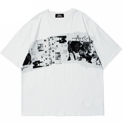 "Straight Face" Unisex Men Women Streetwear Graphic T-Shirt - Street King Apparel