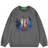 "Foggy Rainbow" Unisex Men Women Streetwear Graphic Sweatshirt - Street King Apparel