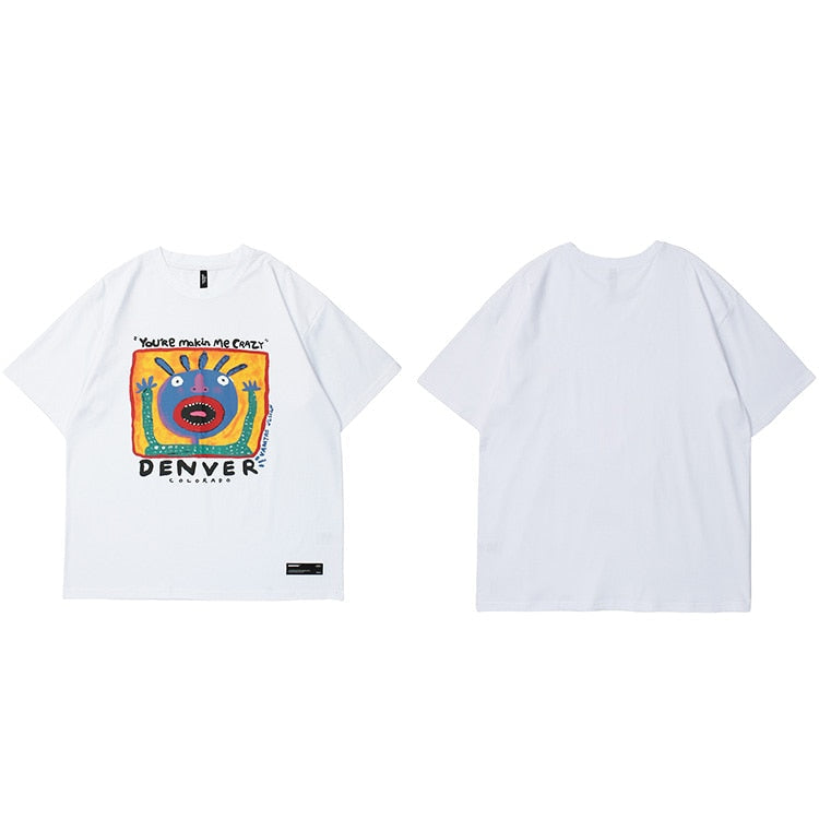 "Denver" Unisex Men Women Streetwear Graphic T-Shirt - Street King Apparel