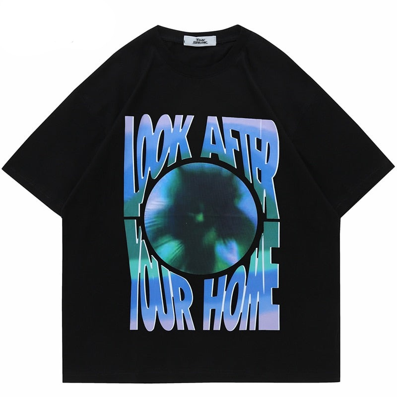 "Look At Your Home" Unisex Men Women Streetwear Graphic T-Shirt - Street King Apparel