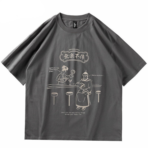 "Kitchen Table" Unisex Men Women Streetwear Graphic T-Shirt - Street King Apparel