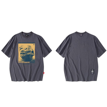 "Maximum Evolution" Unisex Men Women Streetwear Graphic T-Shirt - Street King Apparel