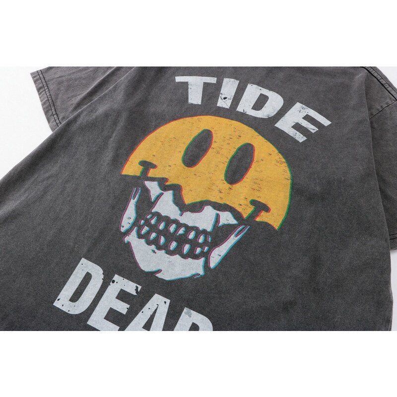 "Dear Tide" Unisex Men Women Streetwear Graphic T-Shirt - Street King Apparel