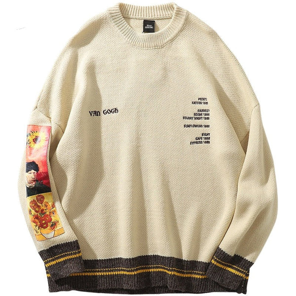 "Van Gogh" Unisex Men Women Streetwear Graphic Sweater - Street King Apparel