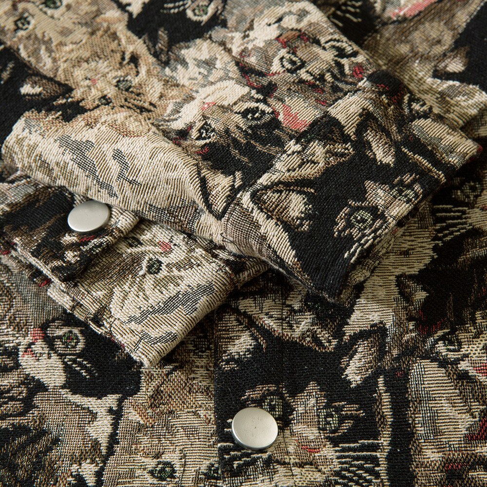 "Jungle Ready" Unisex Men Women Graphic Streetwear Button Shirt - Street King Apparel
