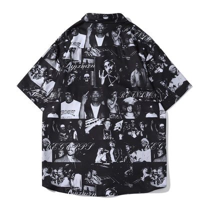 "Many Men" Unisex Men Women Streetwear Button Shirt - Street King Apparel
