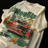 "Vintage Racing" Unisex Men Women Streetwear Graphic T-Shirt - Street King Apparel