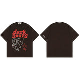 "Dark Hours" Unisex Men Women Streetwear Graphic T-Shirt - Street King Apparel