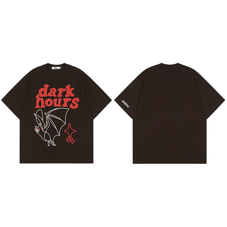"Dark Hours" Unisex Men Women Streetwear Graphic T-Shirt - Street King Apparel
