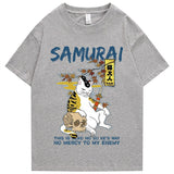 "Samurai" Men Women Streetwear Unisex Graphic T-Shirt - Street King Apparel