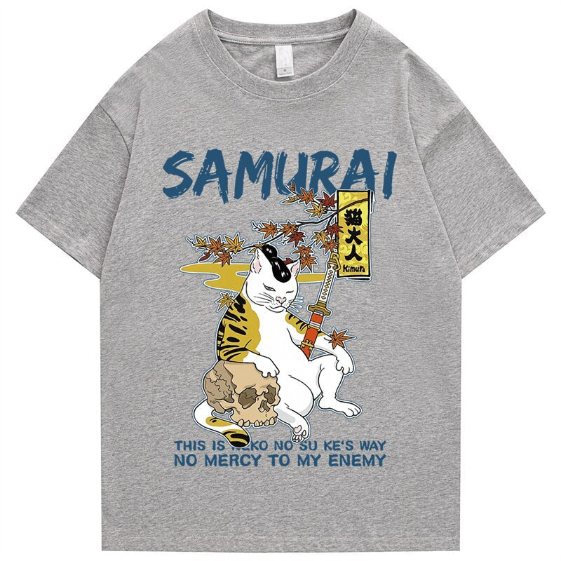 "Samurai" Men Women Streetwear Unisex Graphic T-Shirt - Street King Apparel