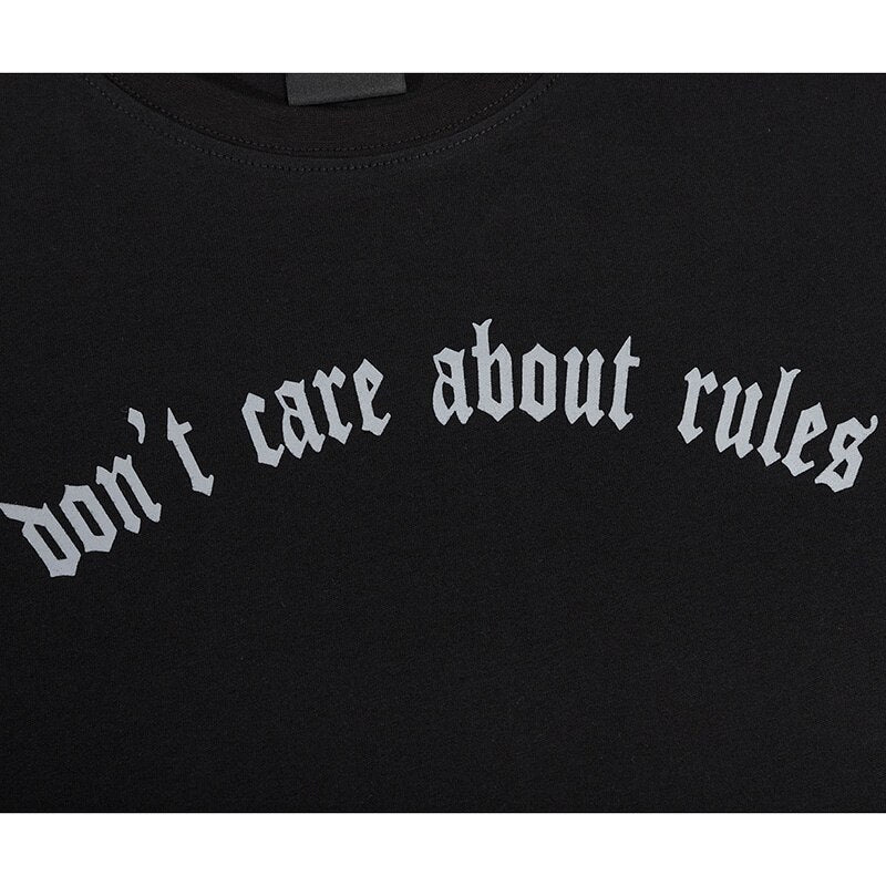 "Don't Care" Unisex Men Women Streetwear Graphic T-Shirt - Street King Apparel