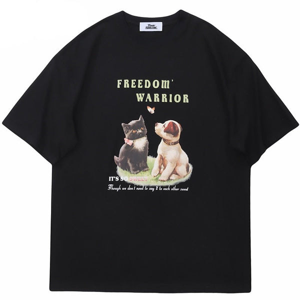 "Warrior" Unisex Men Women Streetwear Graphic T-Shirt - Street King Apparel