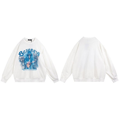 Street King Apparel "Blue Magic" Unisex Men Women Streetwear Graphic Sweatshirt - Street King Apparel
