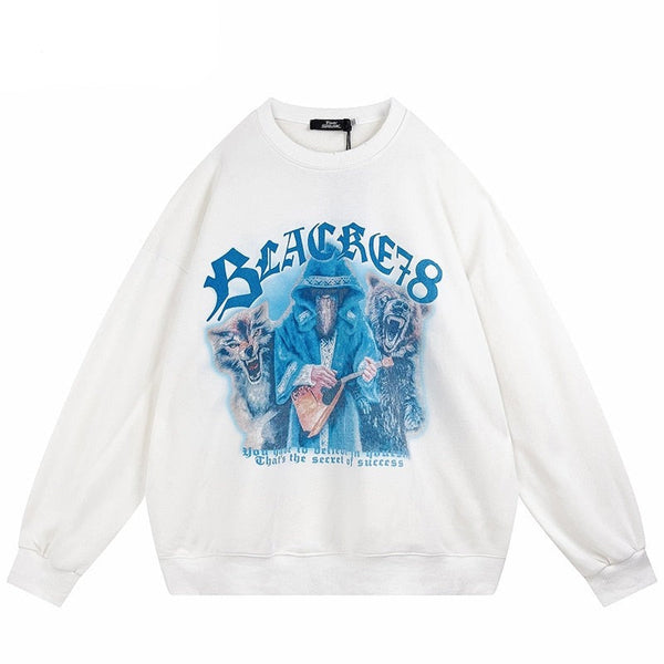 Street King Apparel "Blue Magic" Unisex Men Women Streetwear Graphic Sweatshirt - Street King Apparel