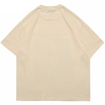 "Afternoon" Men Women Unisex Streetwear Graphic T-Shirt Daulet Apparel