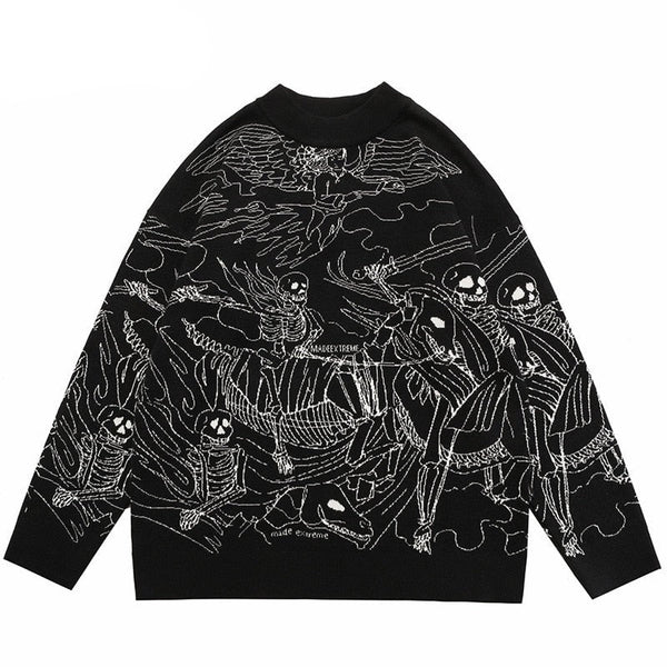 "Dead Army" Unisex Men Women Streetwear Graphic Sweater - Street King Apparel