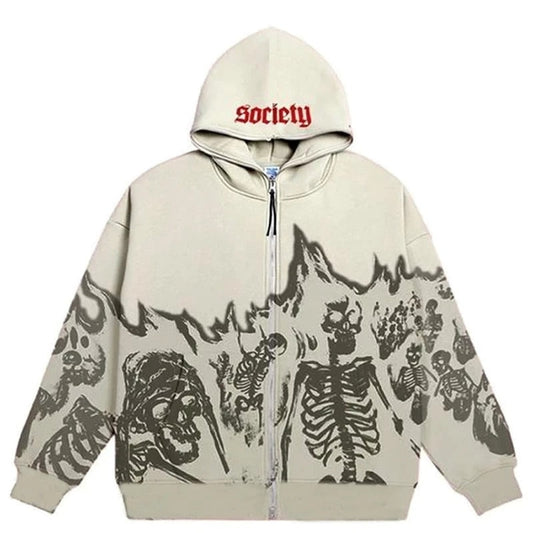 "Red Mountain" Unisex Men Women Streetwear Graphic Hoodie - Street King Apparel